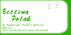 bettina polak business card